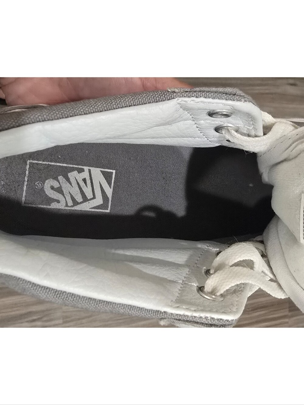 Vans Sk8-Hi Frost Gray High Top Sneakers Women’s 12 Men’s 10.5 - Picture 9 of 12